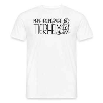 Tierschutz Hund Meine Lieblingsrasse Tierheim - Männer T-Shirt - Weiß - Vorne - AI Model Male 178 dark (178cm)
