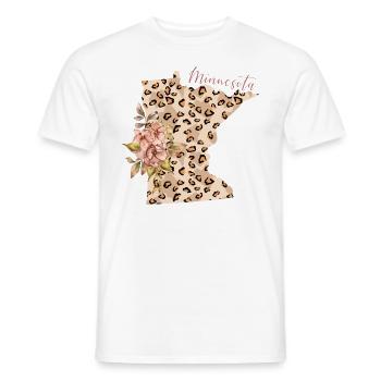 Minnesota Leopard Staat Minnesota - Männer T-Shirt - Weiß - Vorne - AI Model Male 178 dark (178cm)