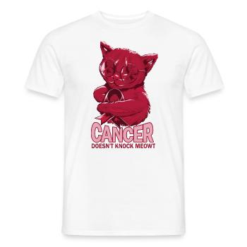 Krebs Klopft Nicht Kopf-hals-krebs - Männer T-Shirt - Weiß - Vorne - AI Model Male 178 dark (178cm)