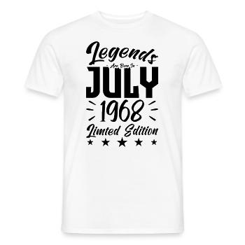 Naissance En Juillet 1968. Cadeau d'anniversaire. - T-shirt homme - blanc - Devant - AI Model Male 178 dark (178cm)