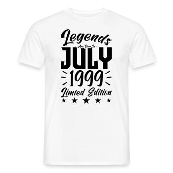 Naissance En Juillet 1999. Cadeau d'anniversaire. - T-shirt homme - blanc - Devant - AI Model Male 178 dark (178cm)