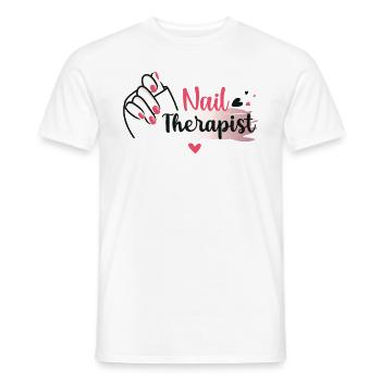 Nageltherapeutin Lustig Nailart Nail Tech - Männer T-Shirt - Weiß - Vorne - AI Model Male 178 dark (178cm)