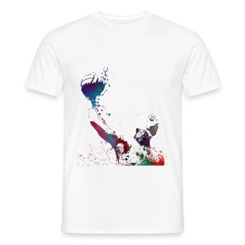 Wasserballsport #sport #waterpolo - Männer T-Shirt - Weiß - Vorne - AI Model Male 178 dark (178cm)