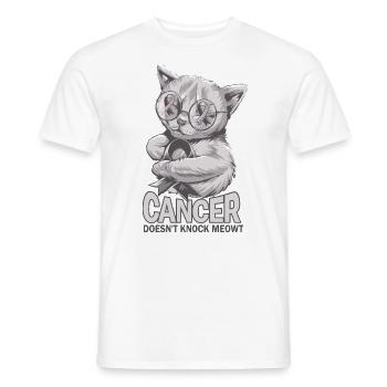 Cancer doesn't hit brain cancer - Men's T-Shirt - white - Front - AI Model Male 178 dark (178cm)