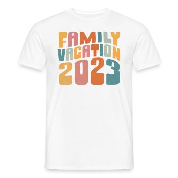 Family Vacation 2023 Making Memories - Männer T-Shirt - Weiß - Vorne - AI Model Male 178 dark (178cm)