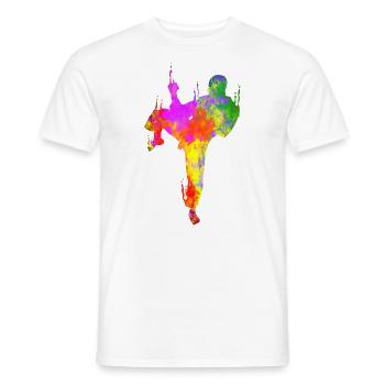Taekwondo Jiu Jitsu Jujitsu Judo - Männer T-Shirt - Weiß - Vorne - AI Model Male 178 dark (178cm)