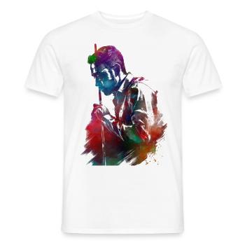 Billardspieler #snooker - Männer T-Shirt - Weiß - Vorne - AI Model Male 178 dark (178cm)