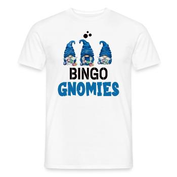 Bingo Gnomies Women Men Funny Bingo - Männer T-Shirt - Weiß - Vorne - AI Model Male 178 dark (178cm)