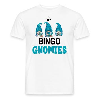 Bingo Gnomies Women Men Funny Bingo - Männer T-Shirt - Weiß - Vorne - AI Model Male 178 dark (178cm)