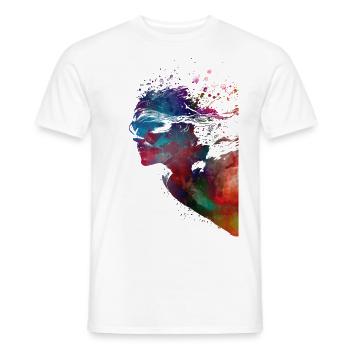 Nageur sport #swimmer #sport - T-shirt homme - blanc - Devant - AI Model Male 178 dark (178cm)