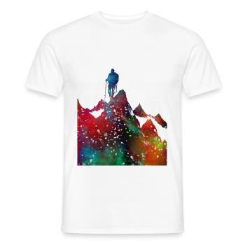 Alpinisme sport art #sport - T-shirt homme - blanc - Devant - AI Model Male 178 dark (178cm)