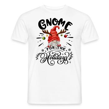 Gnomies Gnome Pour Les Fêtes Noël - T-shirt homme - blanc - Devant - AI Model Male 178 dark (178cm)