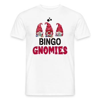Bingo Gnomies Women Men Funny Bingo - Männer T-Shirt - Weiß - Vorne - AI Model Male 178 dark (178cm)