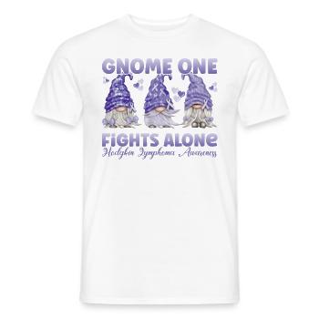 Gnome One fights Hodgkin's lymphoma alone - Men's T-Shirt - white - Front - AI Model Male 178 dark (178cm)