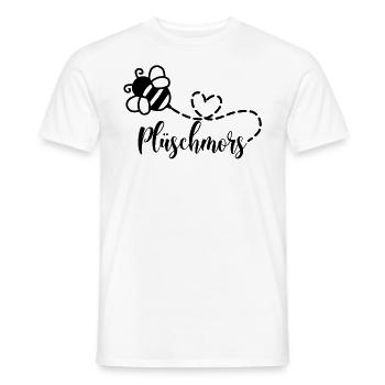 Plüschmors Hummel Ostfriesisch Ostfriesland - Männer T-Shirt - Weiß - Vorne - AI Model Male 178 dark (178cm)