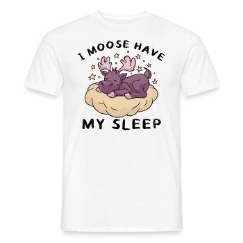 J’ai besoin de mon sommeil orignal mignon - T-shirt homme - blanc - Devant - AI Model Male 178 dark (178cm)