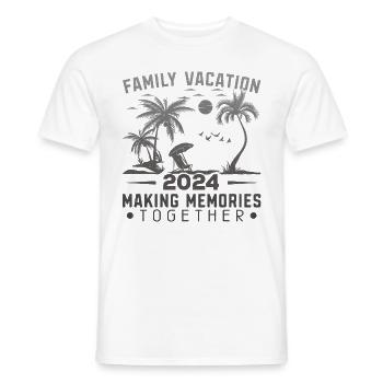 Sommer Familienurlaub 2024 - Männer T-Shirt - Weiß - Vorne - AI Model Male 178 dark (178cm)
