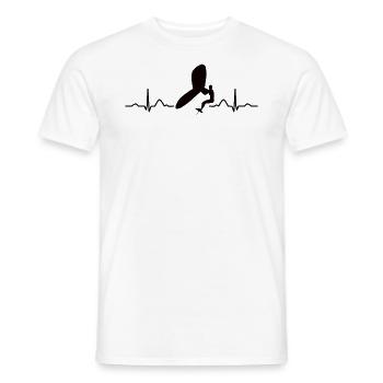 Flügel Surfer Wingsurfing Retro Folie Flügel - Männer T-Shirt - Weiß - Vorne - AI Model Male 178 dark (178cm)