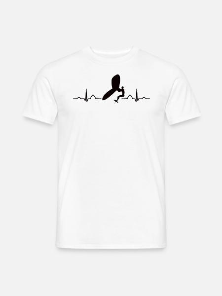 Flügel Surfer Wingsurfing Retro Folie Flügel - Männer T-Shirt - Weiß