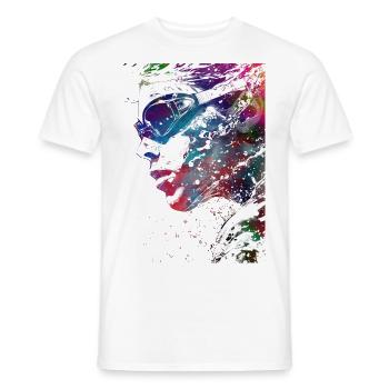 Swimmer sport #swimmer #sport - Men's T-Shirt - white - Front - AI Model Male 178 dark (178cm)
