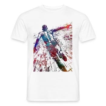 Swimmer sport #swimmer #sport - Men's T-Shirt - white - Front - AI Model Male 178 dark (178cm)