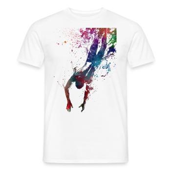 Swimmer sport #swimmer #sport - Men's T-Shirt - white - Front - AI Model Male 178 dark (178cm)