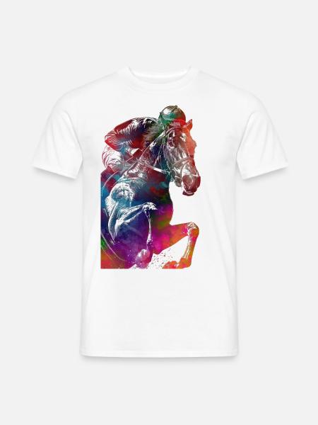 Horse Rider #rider #horse #sport - Men's T-Shirt - white