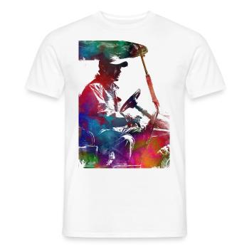 Sport des joueurs de golf #golf #sport - T-shirt homme - blanc - Devant - AI Model Male 178 dark (178cm)