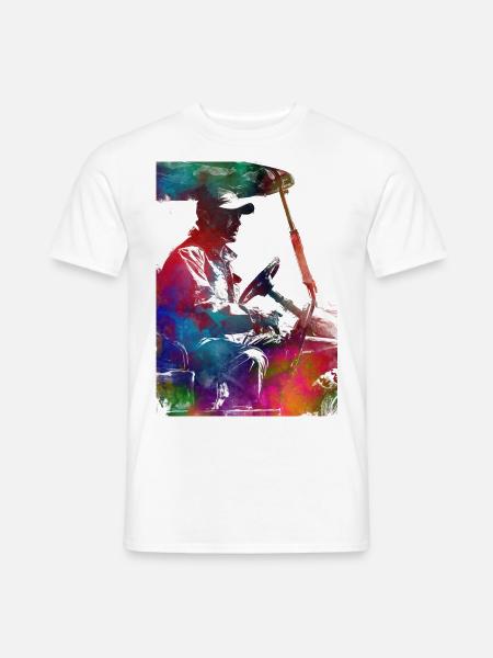 Golf player sport #golf #sport - Mænd T-shirt - hvid
