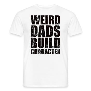 Papas bizarres Maquillage Personnage Drôle Papa - T-shirt homme - blanc - Devant - AI Model Male 178 dark (178cm)