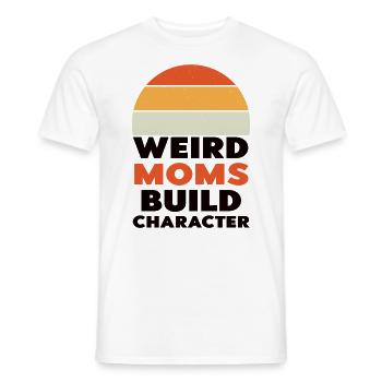 Les mamans bizarres construisent leur caractère - T-shirt homme - blanc - Devant - AI Model Male 178 dark (178cm)