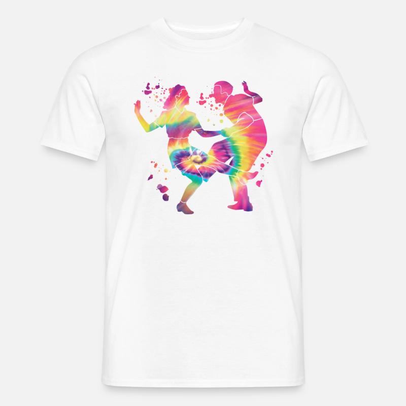 Tanzen Swing 60s Boogie Woogie - Männer T-Shirt - Weiß