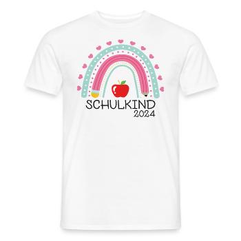 Schulanfang Erster Schultag Schulkind 2024 - Männer T-Shirt - Weiß - Vorne - AI Model Male 178 dark (178cm)