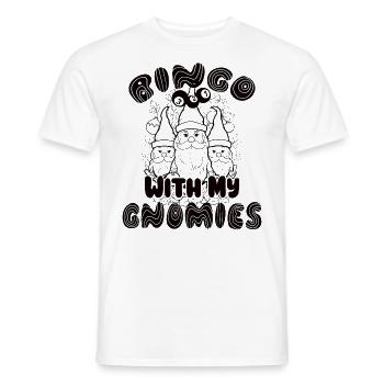 Bingo Mit Meinen Gnomies Lustiges Bingo - Männer T-Shirt - Weiß - Vorne - AI Model Male 178 dark (178cm)