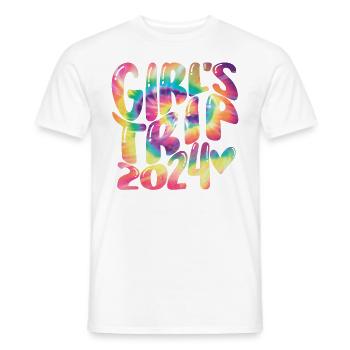 Week-end des filles Voyage entre filles 2024 - T-shirt homme - blanc - Devant - AI Model Male 178 dark (178cm)