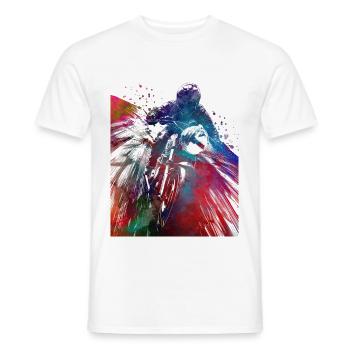 Motor racing #motor #sport - Men's T-Shirt - white - Front - AI Model Male 178 dark (178cm)