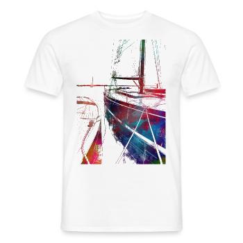 Yachtrennsportkunst #yachting - Männer T-Shirt - Weiß - Vorne - AI Model Male 178 dark (178cm)