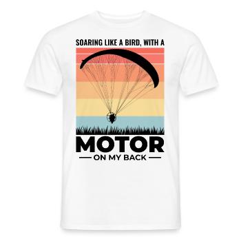 Motorschirmpilot Motorschirm Motorschirm - Männer T-Shirt - Weiß - Vorne - AI Model Male 178 dark (178cm)