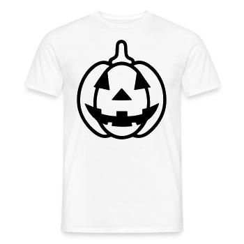 citrouille - T-shirt homme - blanc - Devant - AI Model Male 178 dark (178cm)