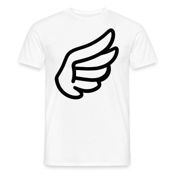 Angel Wings - Men's T-Shirt - white - Front - AI Model Male 178 dark (178cm)
