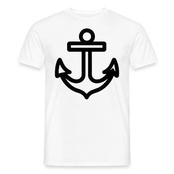 Anker - Männer T-Shirt - Weiß - Vorne - AI Model Male 178 dark (178cm)