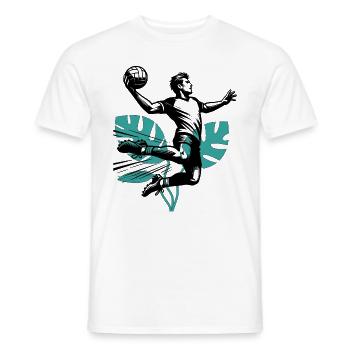 Handball Joueurs de handball - T-shirt homme - blanc - Devant - AI Model Male 178 dark (178cm)