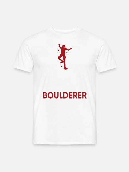 Bold Bolder Boulderer Bouldern - Männer T-Shirt - 