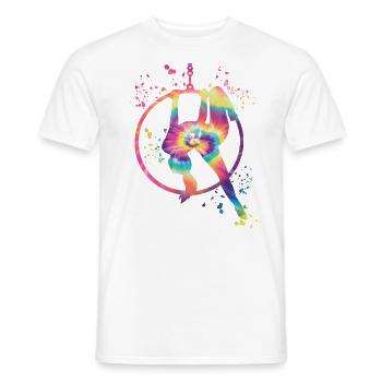 Aerialist Aerial Ring Lyra Air Ring - Men's T-Shirt - white - Front - AI Model Male 178 dark (178cm)