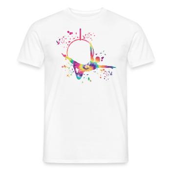 Aerialist Aerial Ring Lyra Air Ring - Men's T-Shirt - white - Front - AI Model Male 178 dark (178cm)