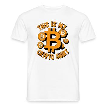 This Is My Crypto Shirt - Männer T-Shirt - Weiß - Vorne - AI Model Male 178 dark (178cm)