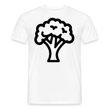 brocoli - T-shirt homme - blanc - Devant - AI Model Male 178 dark (178cm)