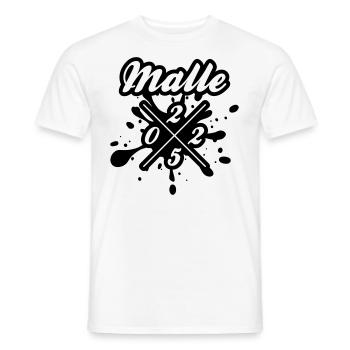 Malle 2025 Mallorca - Männer T-Shirt - Weiß - Vorne - AI Model Male 178 dark (178cm)