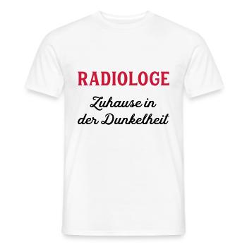radiologue - T-shirt homme - blanc - Devant - AI Model Male 178 dark (178cm)