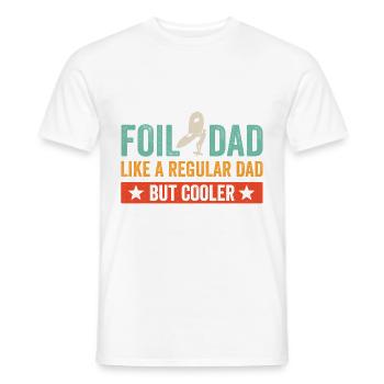 Foil Dad Wing Foil Wingsurfing Foil Wing - Männer T-Shirt - Weiß - Vorne - AI Model Male 178 dark (178cm)